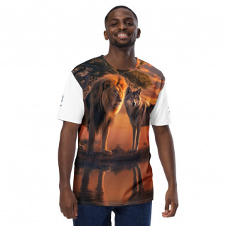 Majestic Beasts AI Art Tee – Dual Design with Signature Sleeves